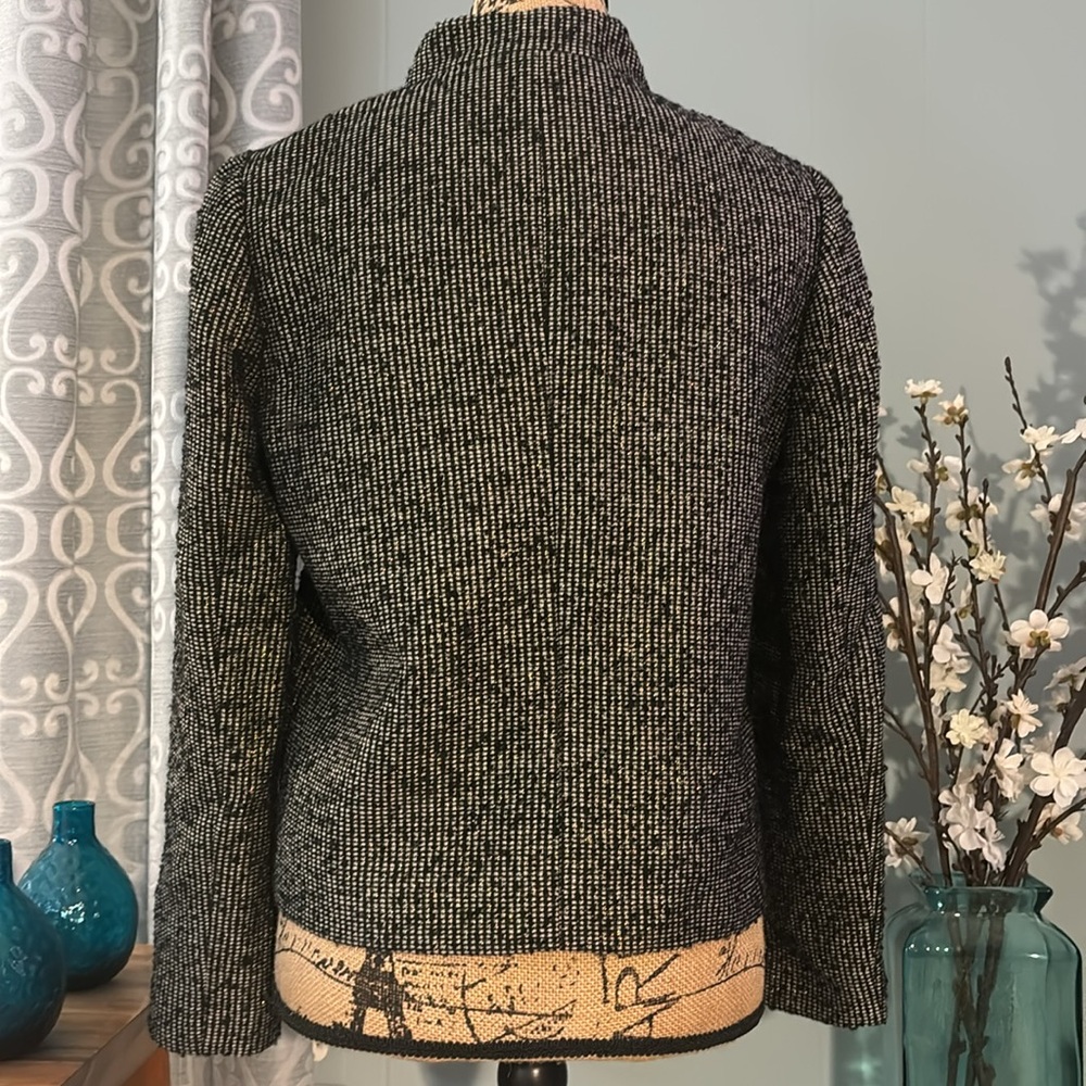 J Crew Metallic Tweed Cropped Blazer Jacket - Picture 5 of 10